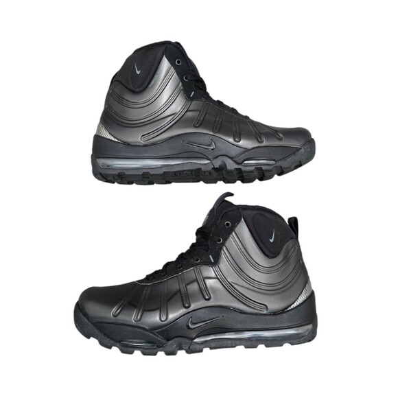 Nike Air Bakin Posite Shoes Mens Size 10 Triple Black Sneaker Boot 618056 001 main image 6